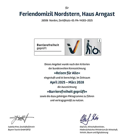 Luxus 5 Sterne Arngast بيت للعطل نوردين